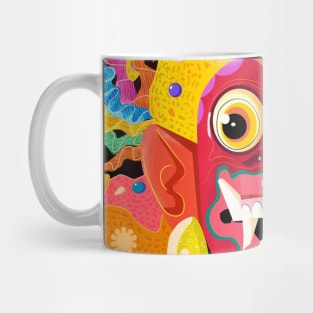 Balinese traditional mask art Mug